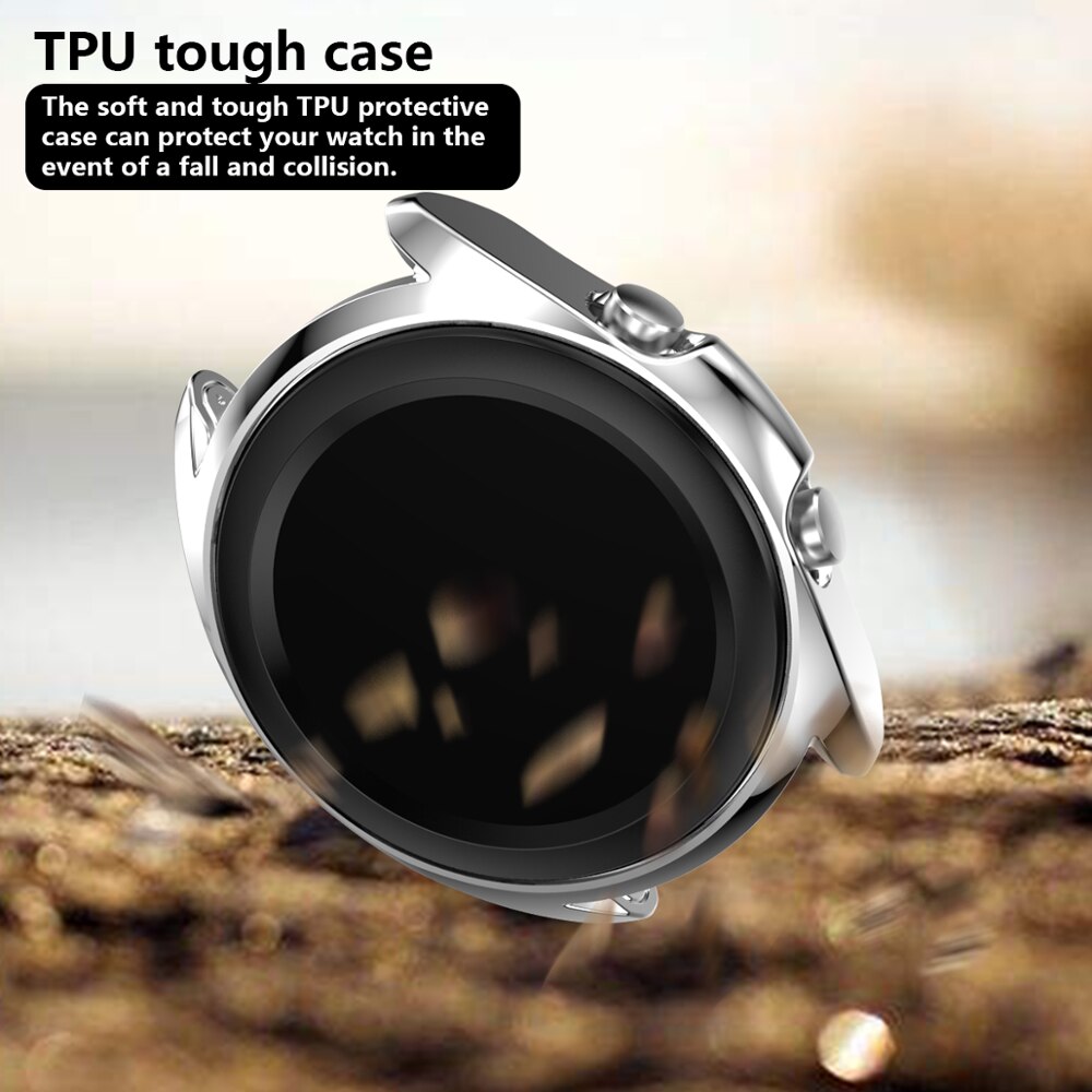 Protective Case For Samsung Galaxy Watch 3 41mm 45mm Smart Watches Plating TPU Frame Shell Protector Smart Accessories Cover