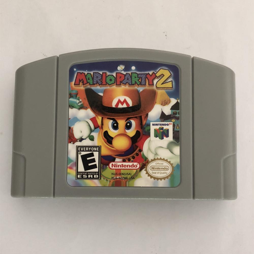 Retro N64 Famosi Classic Cassette Gioco Twitter Popolare ricordi d'infanzia 90S 80S Regali Di Natale per I Ragazzi: N64 MARIO PARTY2