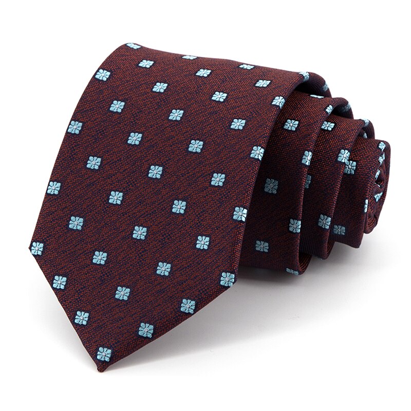 Jacquard 8CM Gentleman Tie Brand Formal Ties For Men Business Suit Work Necktie With Box: Dark Grey