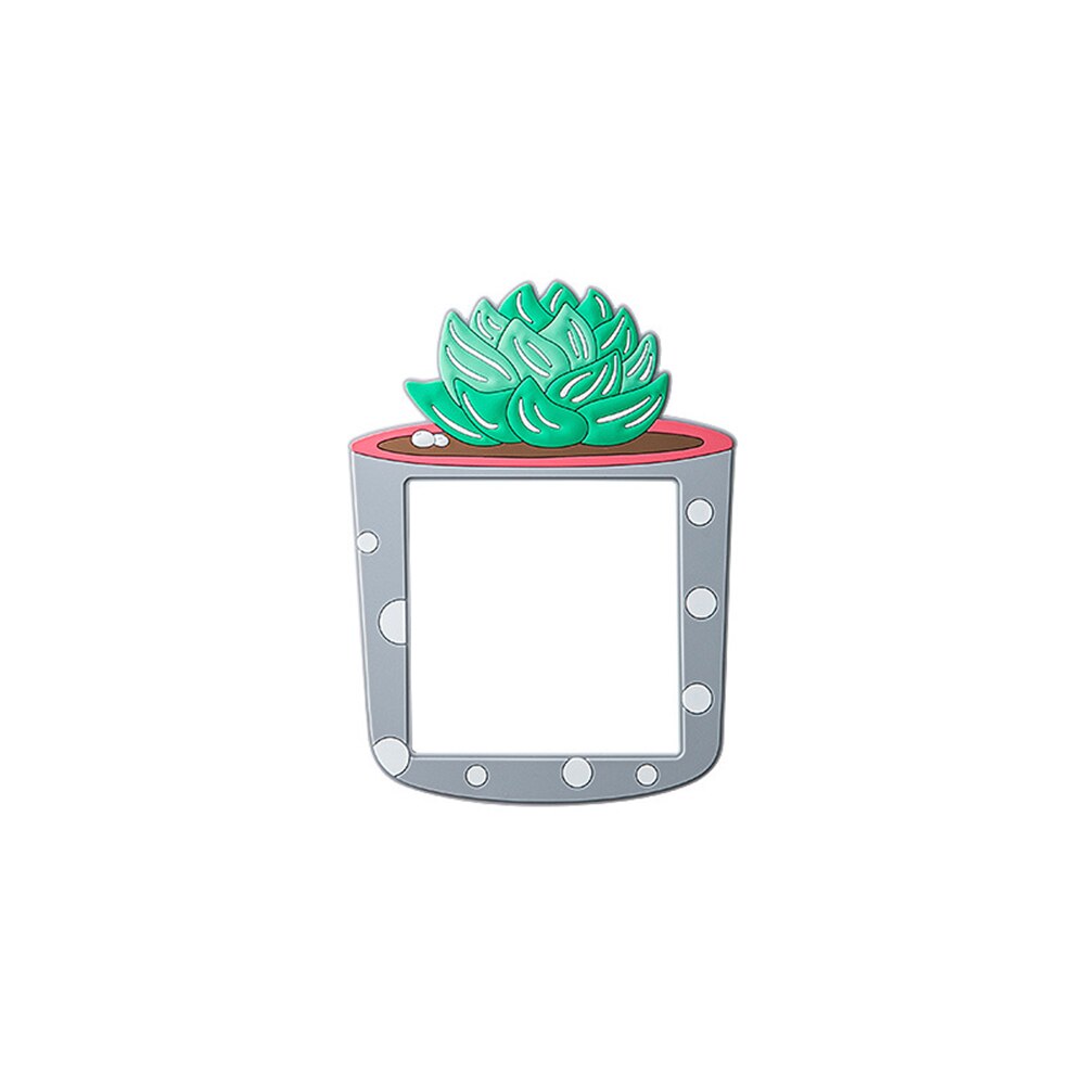 Pegatinas de interruptor de silicona para niños, pegatinas de pared de interruptor 3D de plantas suculentas de dibujos animados para dormitorio, decoración del hogar: B