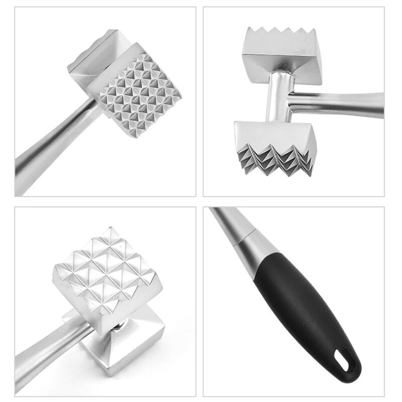 Meat Mallet Meat Pounder Meat Hammer Zinc Alloy Meat Tenderiser Steak Hammer Tender Meat Broken Ribs Kitchen Accessories