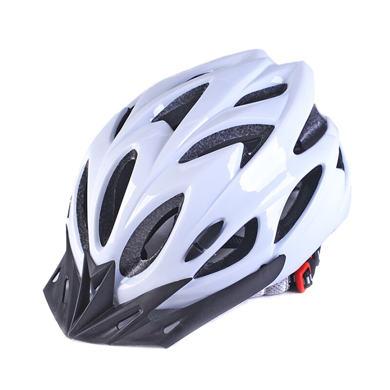 Lichtgewicht Ademend Volwassen Fietshelm Mountainbike Integraal Molding Voor Bike Fiets Mannen Vrouwen Comfortabel: WHITE