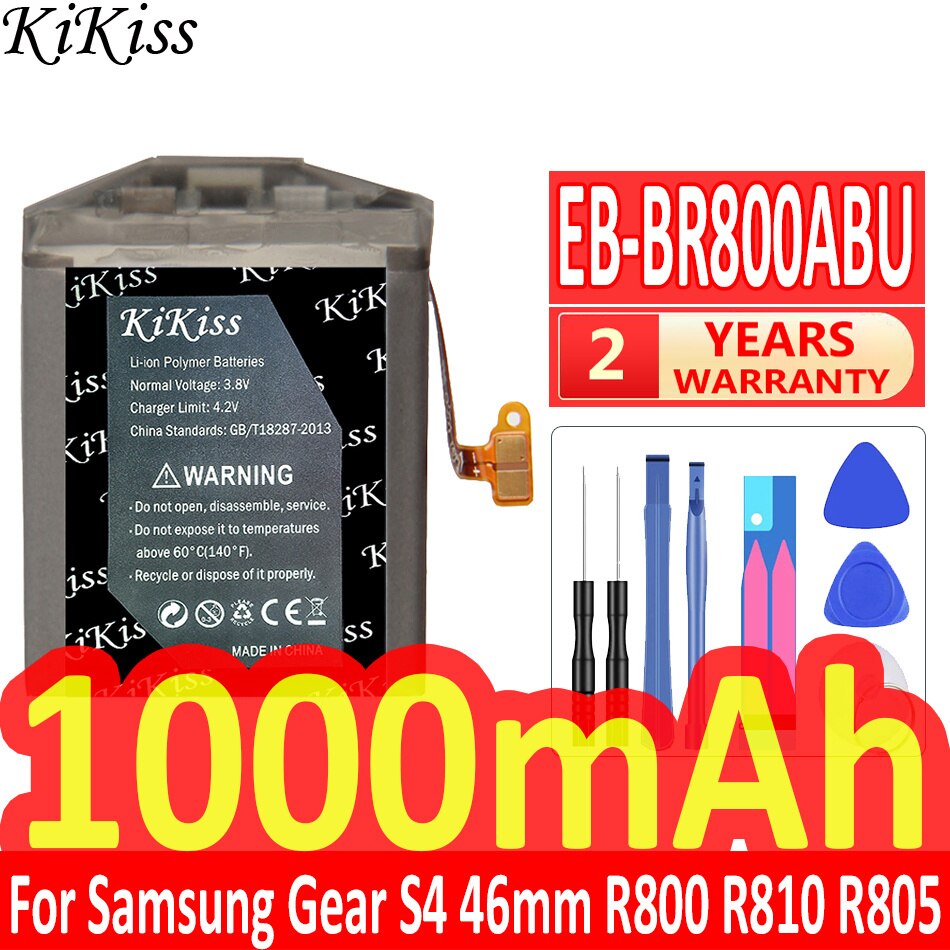 Batterij Voor Samsung Gear S4 S3 S2 S 46Mm 42Mm Frontier Klassieke 3G SM-R800 SM-R810 R805 R760 r765 R732 BR720 R600 R730 R750 Horloge: EB-BR800ABU