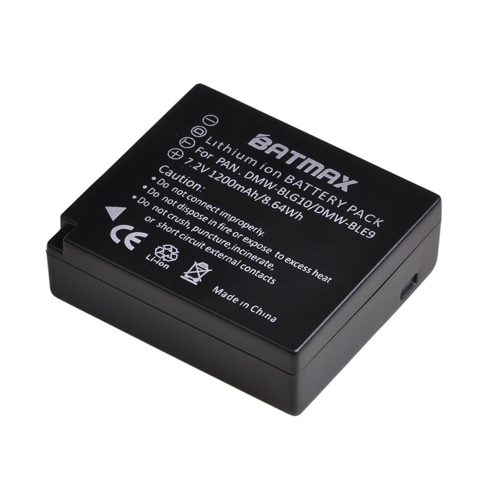 2 batteries DMW-BLG10 DMW BLG10 BLG10e BLE9 + LED avec double chargeur USB intégré pour Panasonic LUMIX GF5 GF6 GX7 LX100 GX80 GX85: 1Pc