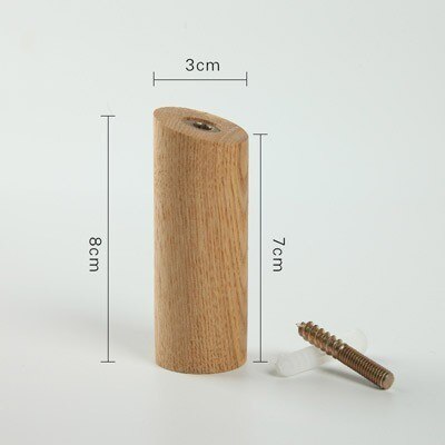 Houten wandhanger houten wand kapstokhaken kledinghanger wandorganizer hangers kledinghanger huisdecoratie: 1 stuk as 8cm