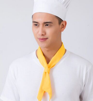 Pañuelo de cocinero chino accesorios para chef suministros cocina bufanda de cocina accesorios para Ropa de Trabajo de cocina: yellow
