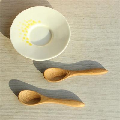 5pcs Small Mini Wooden Spoons For Kids Honey Kitchen Using Condiment Spoon 9.2*2.0cm Cucharas Colheres