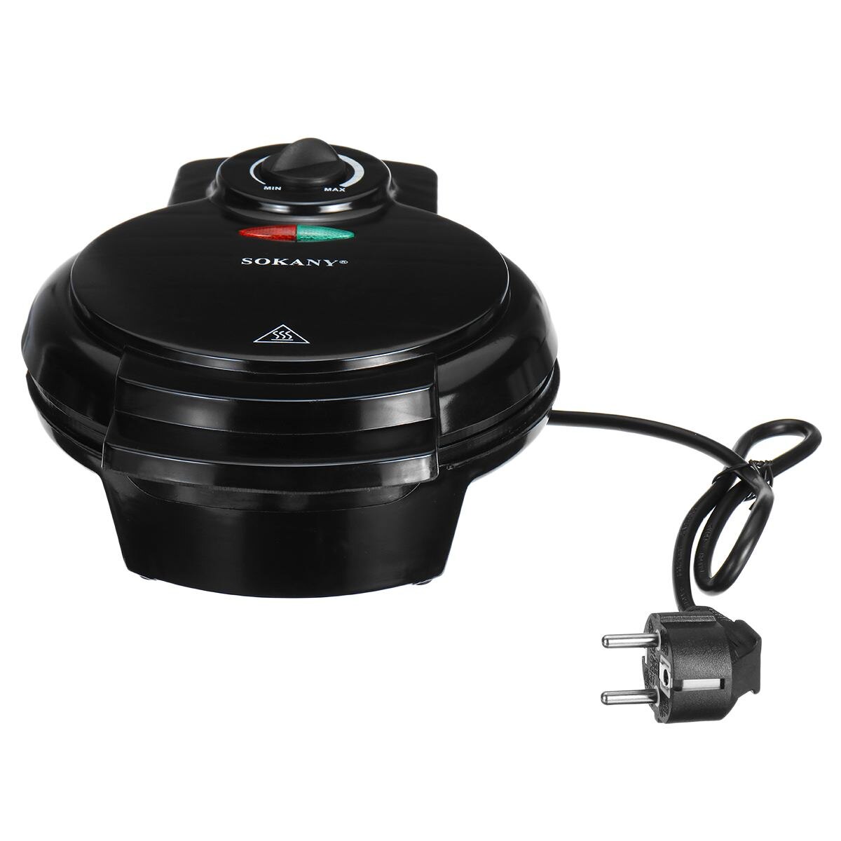 LED Electric Eggs Roll Maker Crispy Omelet Non-Stick Baking Pan Waffles DIY Ice Cream Machine Automatic Temperature Control