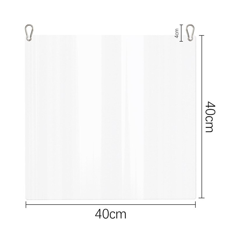 40 x 40cm Sneeze Guard Shield Protection Safety Counter Top Perfection Reception Counter Side Office Reception