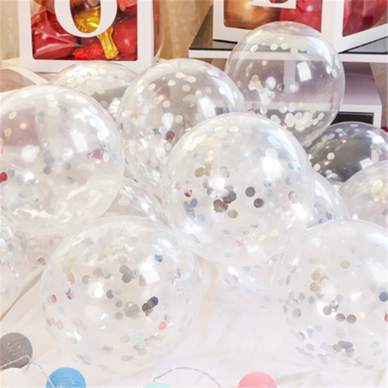 12 Inch 15 Pcs Rose Gold Confetti Latex Ballonnen, Baby Shower, Bruiloft Decoratie, kinderen Verjaardagsfeestje Ballonnen: i / 10inch