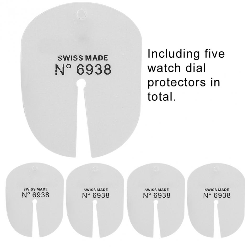 5pcs Horloge Dial Protector voor Verwijderen Repareren Horloge Handen Horloge Reparatie Tool Kits voor Horlogemaker gereedschap