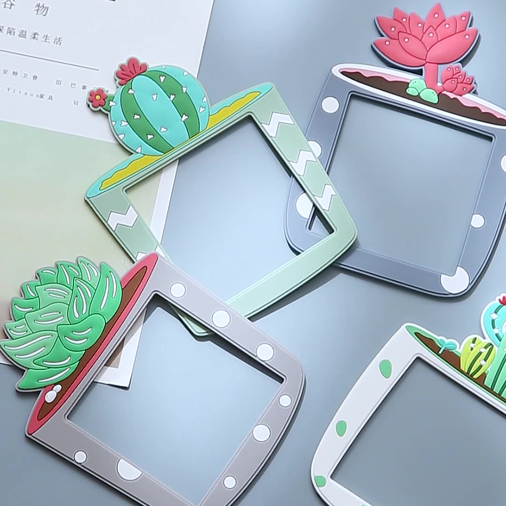 Pegatinas de interruptor de silicona para niños, pegatinas de pared de interruptor 3D de plantas suculentas de dibujos animados para dormitorio, decoración del hogar
