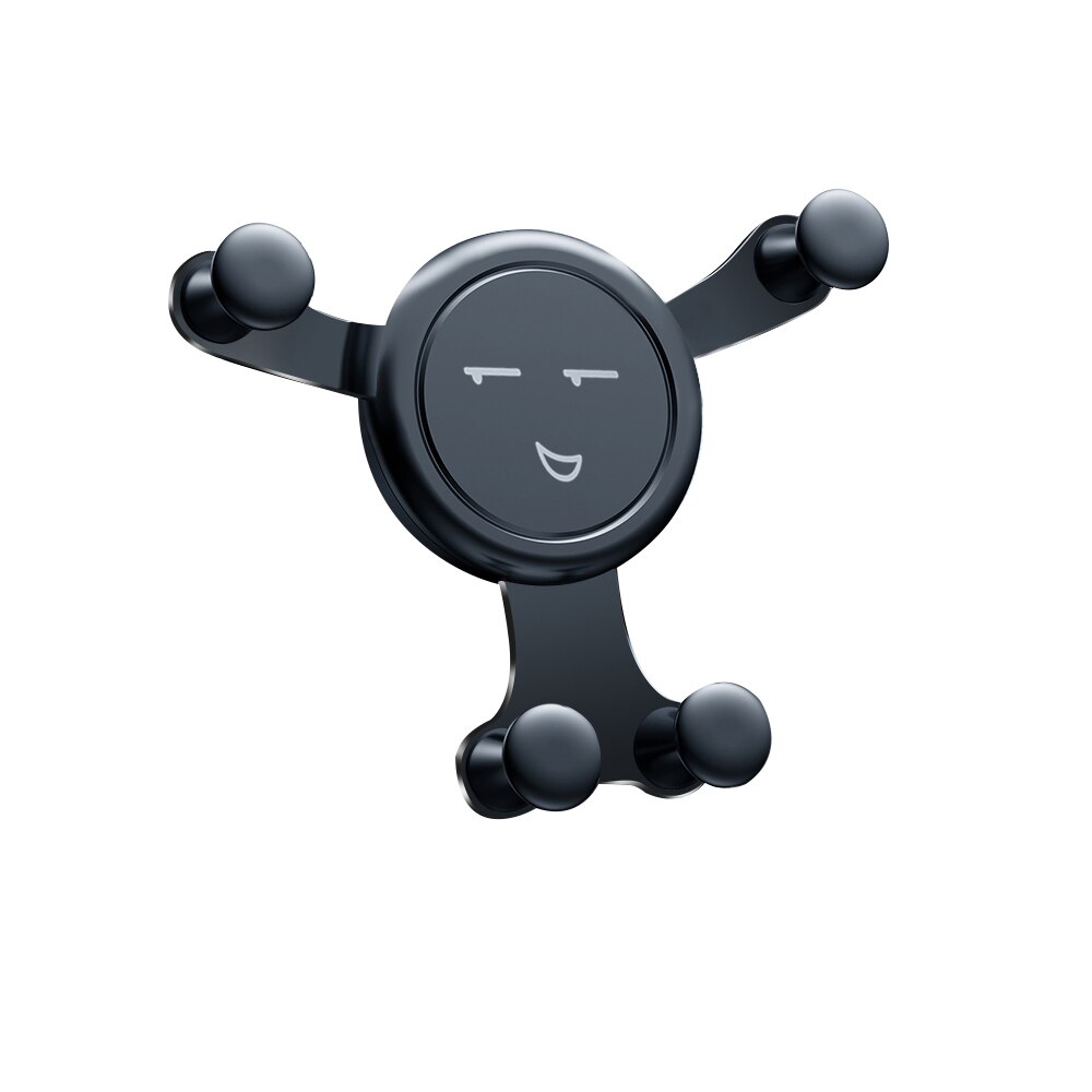 Soporte de teléfono de coche Gravity para teléfono con Clip para salida de aire de coche, soporte magnético para teléfono móvil, soporte GPS, soporte movil coche: black