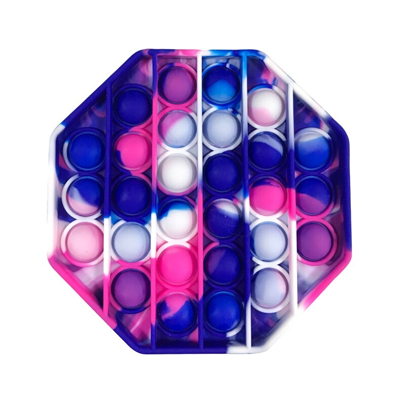 Pack De 3 Pop It Anti-stress – Jouets Sensoriels à Bulles En Silicone | Formes Fruits (ananas, Fraise, Cerise)