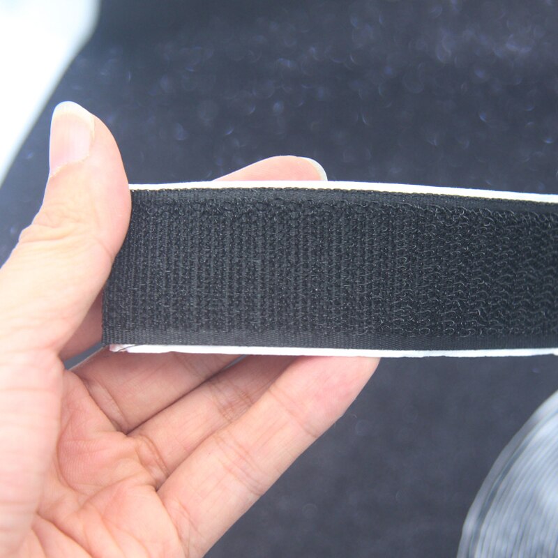 1 meter bilhøjttaler træboks subwoofer forstærker bund anti-slip fast velcro strip selvklæbende magiske tape sticks