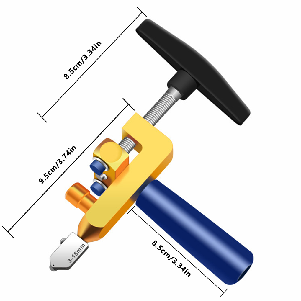 8PCS Easy Glide Glass Tile Cutter 2 In 1 Ceramic Tile Glass Cutting One-piece Cutter Portable Cutter Tool