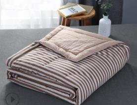 Kesäilmastointi peitto pehmeä hengittävä peitto ohut raitapeite sängynpeite päiväpeite: Kahvia / 200 x 230cm