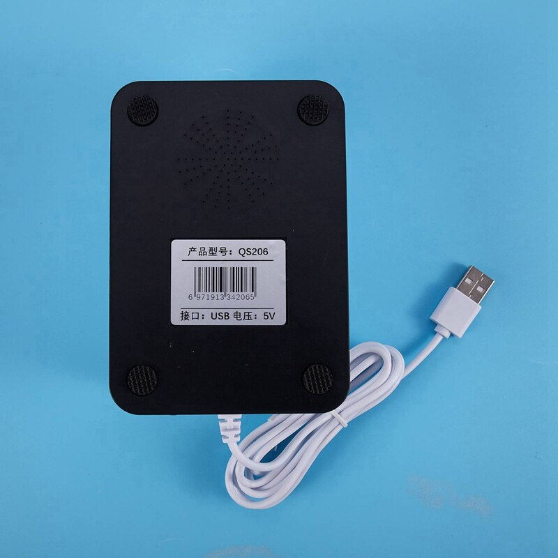 Wired Barcode Scanner USB Versatile Scanning Hands-Free Scan QR Code Reader for Stores Supermarkets