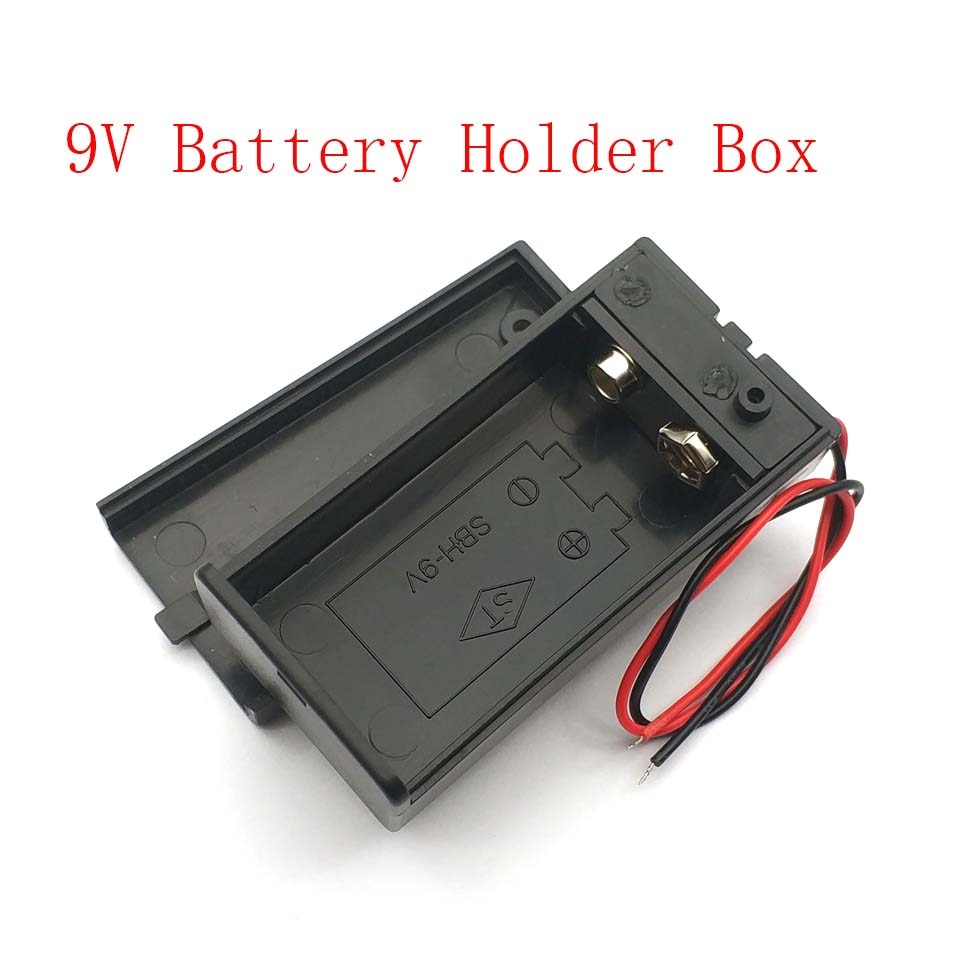 9V Battery Holder Box With Wire Lead ON/OFF Switch Cover Case