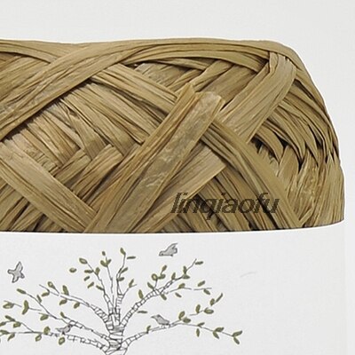 Japansk naturfiber raffia hatpose og papirtråd: Q