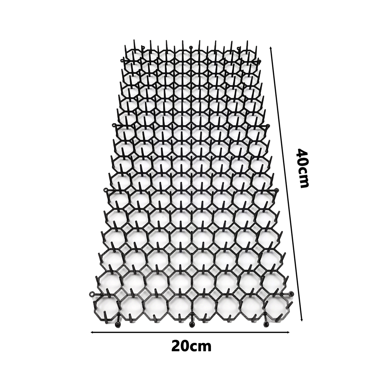1Pc anti-Gatto picchi Zerbino anti-Arrampicata Recinzione Balcone Isolamento Giardinaggio anti-Gatto Spina rete canna Scoiattolo Repellente Forniture per Animali Domestici: verde