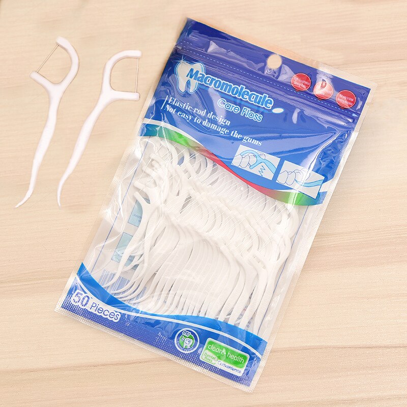 Dental Flosser Oral Hygiene Dental Sticks Dental Water Floss Oral Teeth Pick Tooth Picks Floss Toothpicks with Thread Oral Care