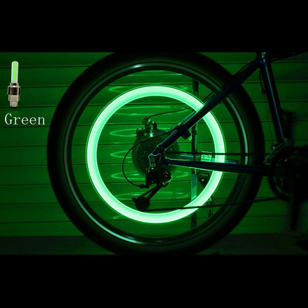 2Pcs Neon Lichten Led Lamp Flash Kleur Tyre Wheel Valve Cap Light Auto Ventieldopjes Air Cover Band velg Klep Wiel Stem Cap