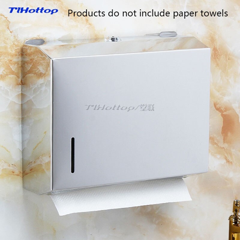 262*205*83mm Stainless Steel Manual Holder Dispenser Paper Towel Rack Butterfly Crown Gold Blue YH8013: Mirror light 1pc