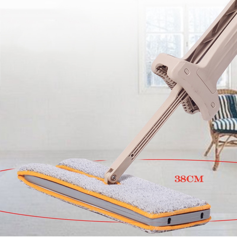 Handheld dupla-face plana mop mão-livre lavagem microfibra limpeza piso suprimentos 360 ° rotação ajustável ferramentas de limpeza do agregado familiar