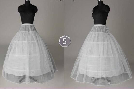2-Hoop Wedding Petticoat & Crinoline - White Lace Underskirt For Dress Shaping, Adjustable, Size XS-M