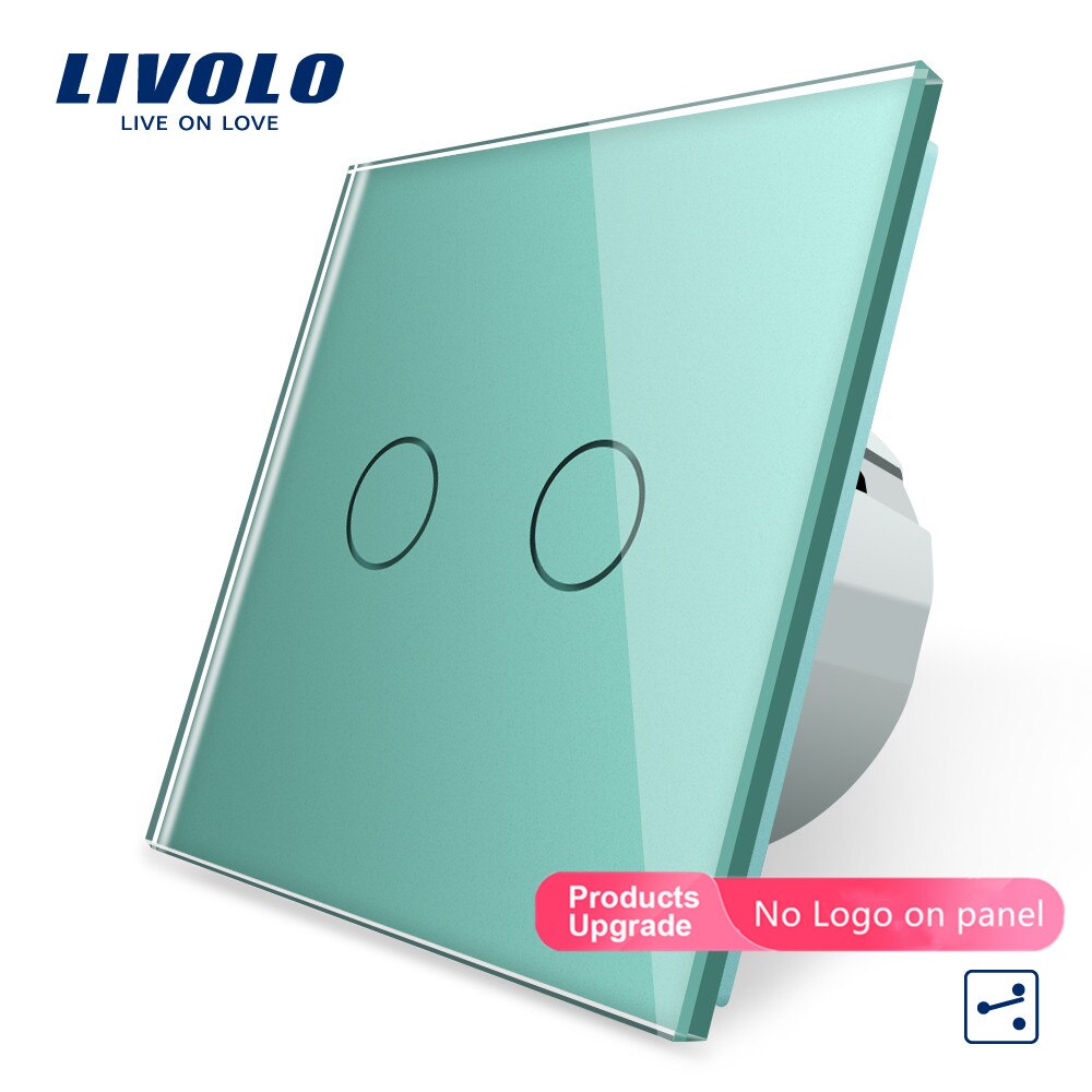 Livolo luxury Wall Touch Sensor Switch,Light Switch,Crystal Glass,Power Socket,multifunctional sockets,Free Choice,no logo
