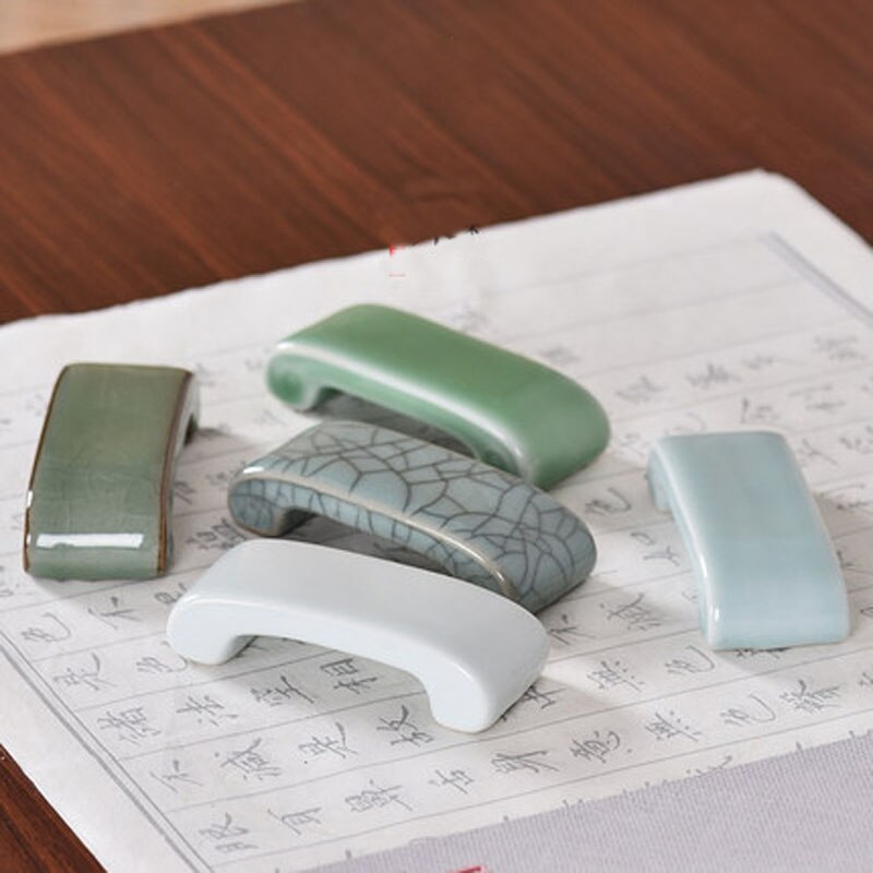 Multifunctional Ceramics Chinese Calligraphy Brush Holder Rest ink stick Rest
