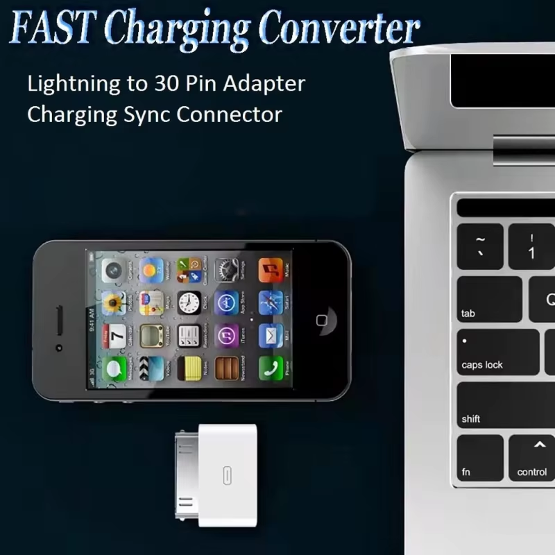 8Pin Stecker auf 30 Pin Buchse Lade Sync Beleuchtung auf 30Pin Adapter für IPhone 4 4S IPad 2 3 IPod Touch Ladegerät Kabel Konverter