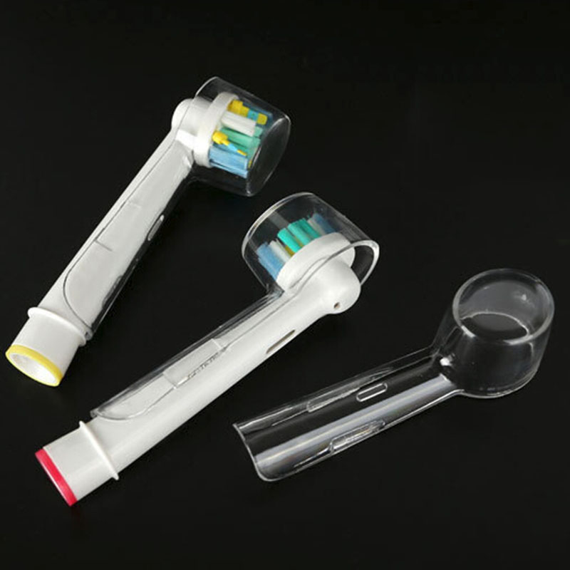 Braun-funda para cepillo de dientes eléctrico Oral B, funda protectora para el cabezal del cepillo de dientes, transparente, polvo, para el hogar, de viaje, 2/4 unids/set