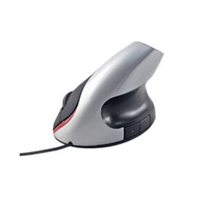 Wired Computer Mouse Healthy USB Wired Ergonomic Vertical Mouse Optical Mice for PC: Sliver