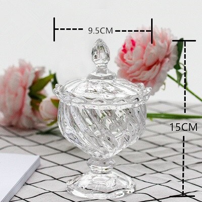 European style glass containers For home glass jars and lids candy jar honey jar candle jars with lid storage tank Glass: A1