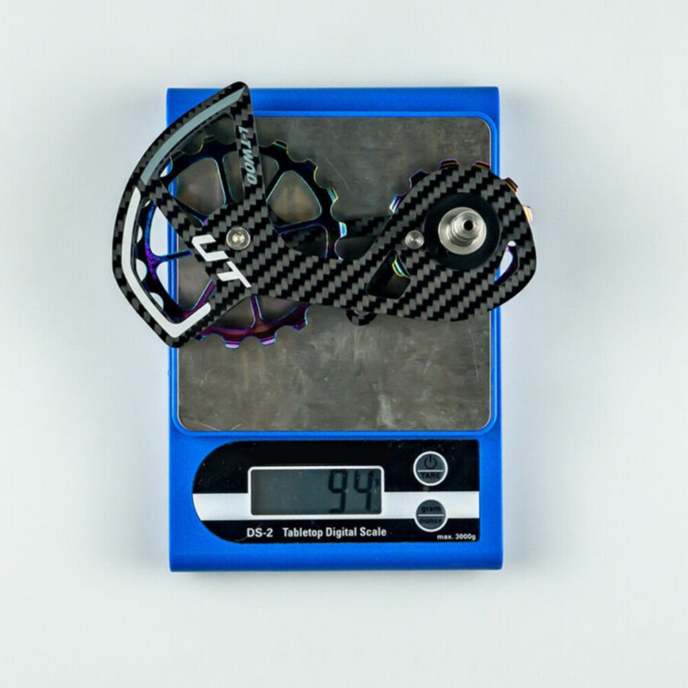 ​11 Speed 12T 18T Ceramic Bearing Carbon Fiber Bike Rear Derailleur Cage Pulley Wheel Kit Bicycle Cycling Parts Outdoor Riding