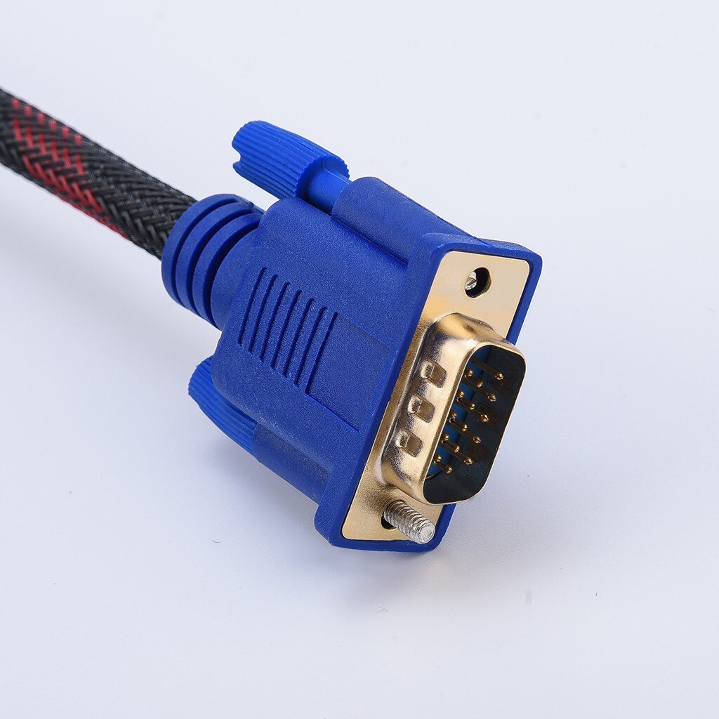 Full HD 1080P HDMI Male To 15 Pin VGA Connector Adapter Converter Cable For HDTV HDMI to VGA cable 1.5 meters