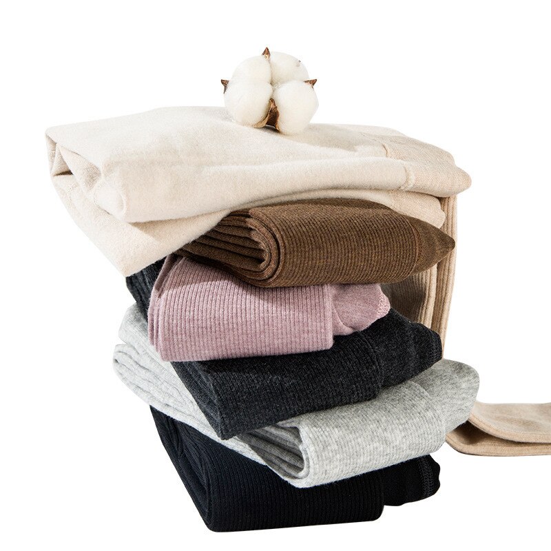 Pantimedias de rayas verticales para niñas, medias de terciopelo grueso esmerilado, cómodas y transpirables, piernas delgadas, 3-8 años, otoño e invierno, novedad de