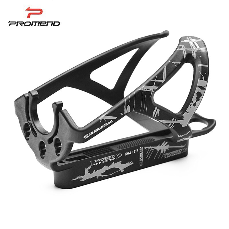 Promend mtb fiets bidonhouder racefiets drinkfles houder opvouwbare fiets bidonhouder fietsaccessoires: Zwart grijs