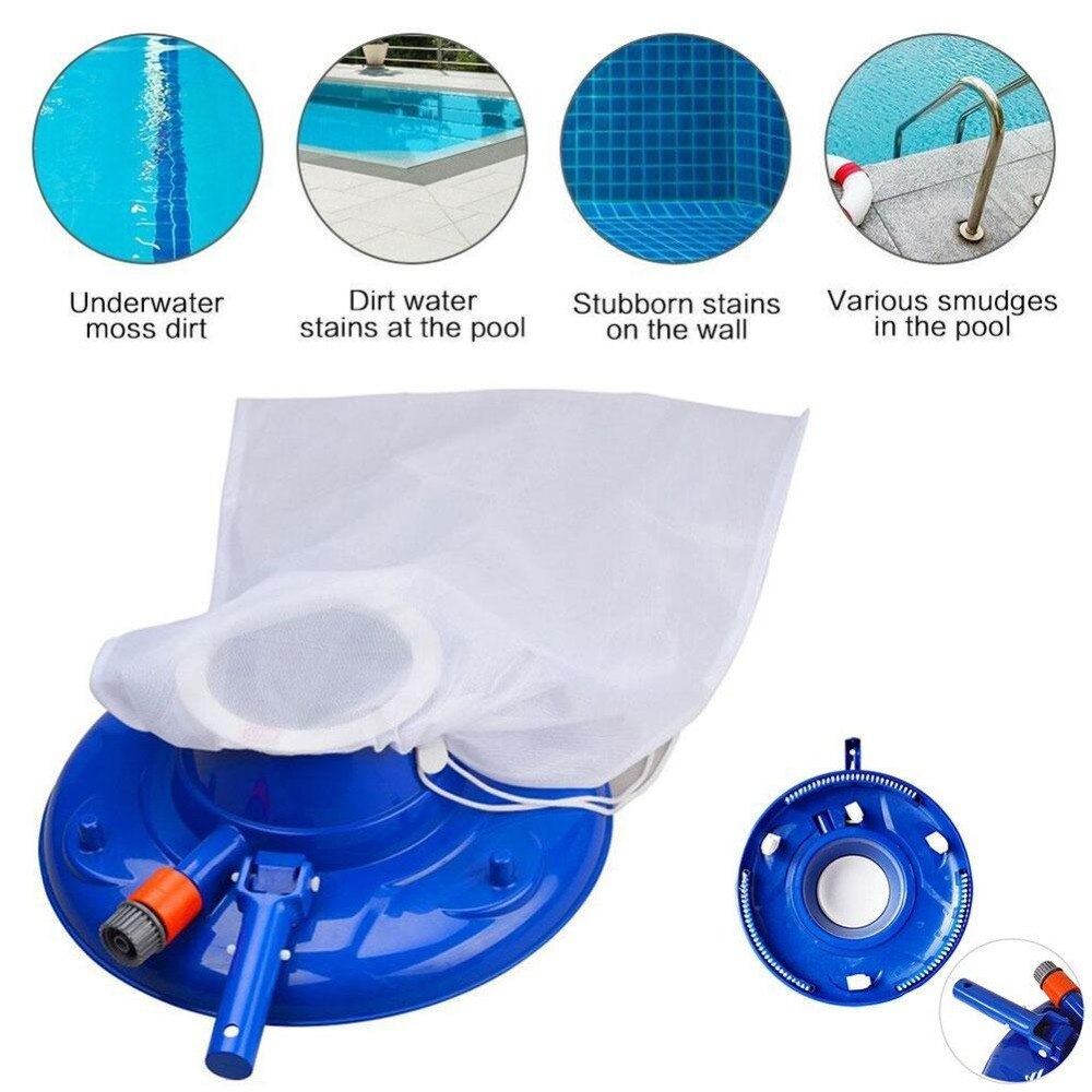 Mini Jet Swimming Pool Vacuum Cleaner Floating Objects Suction Fountain Pond Head Vacuum Brush Cleaner Cleaning Tools 1 set