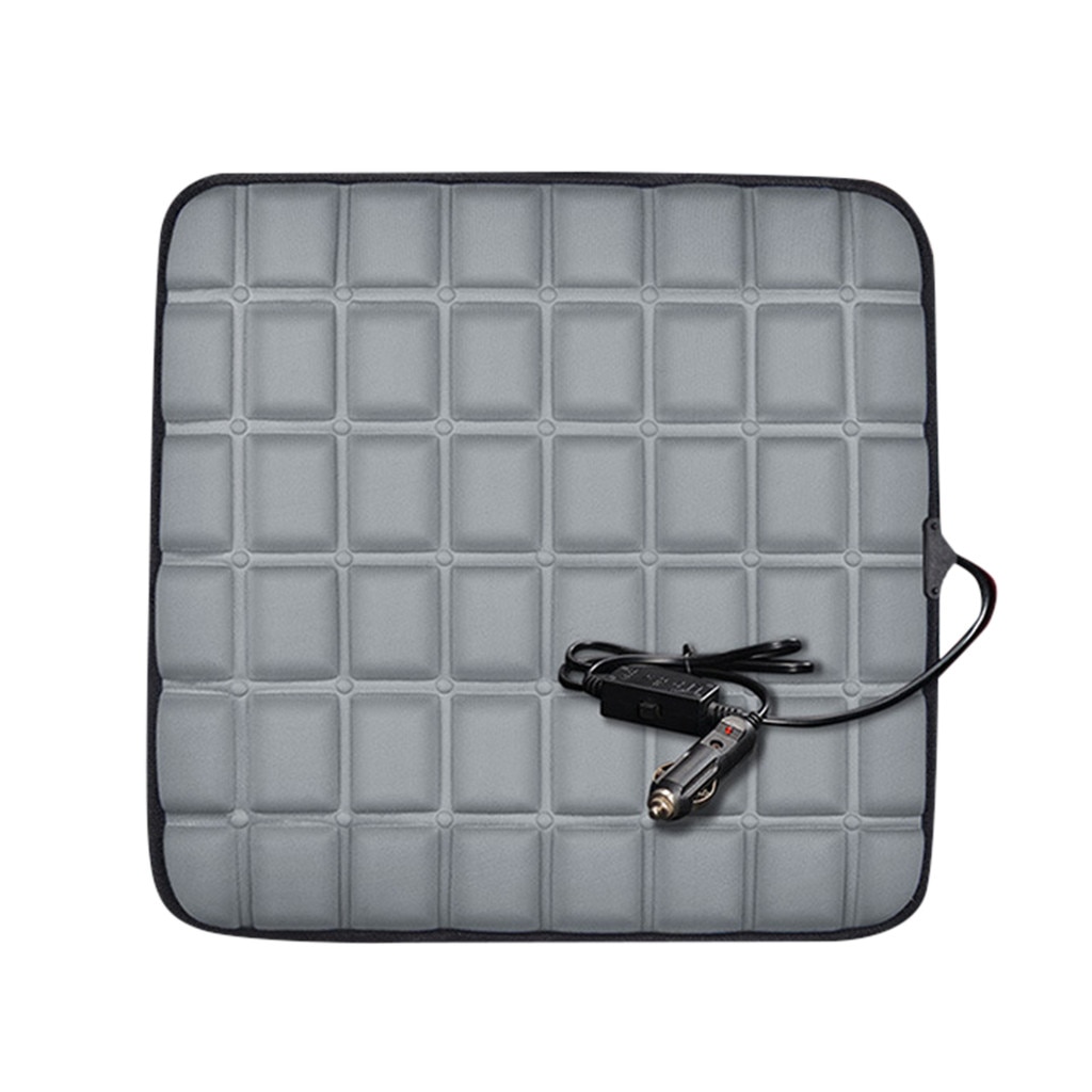 Universal Black 12V Electric Heated Car Fast-Heating Front Seat Cushion Cover Heater Warmer Winter Thermostat Household Cushion