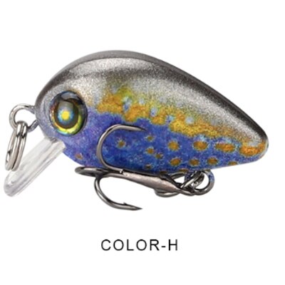 DAGEZI 1 sztuk pływająca przynęta 2g 2.5cm popper Wędkarstwo wabik 3D przynęta oczy Crankbait Wobblers FishingTackle Isca latać Wędkarstwo: kolor-H