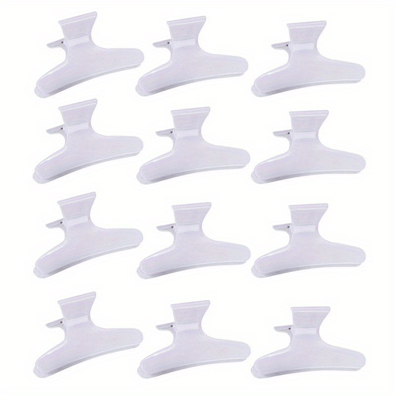 12 Stuks Vlinder Holding Haar Clip Haar Sectie Klauw Klemmen Kappers Tool Voor Snijden Kappers Vlinder Clip Grab Salon: Paars