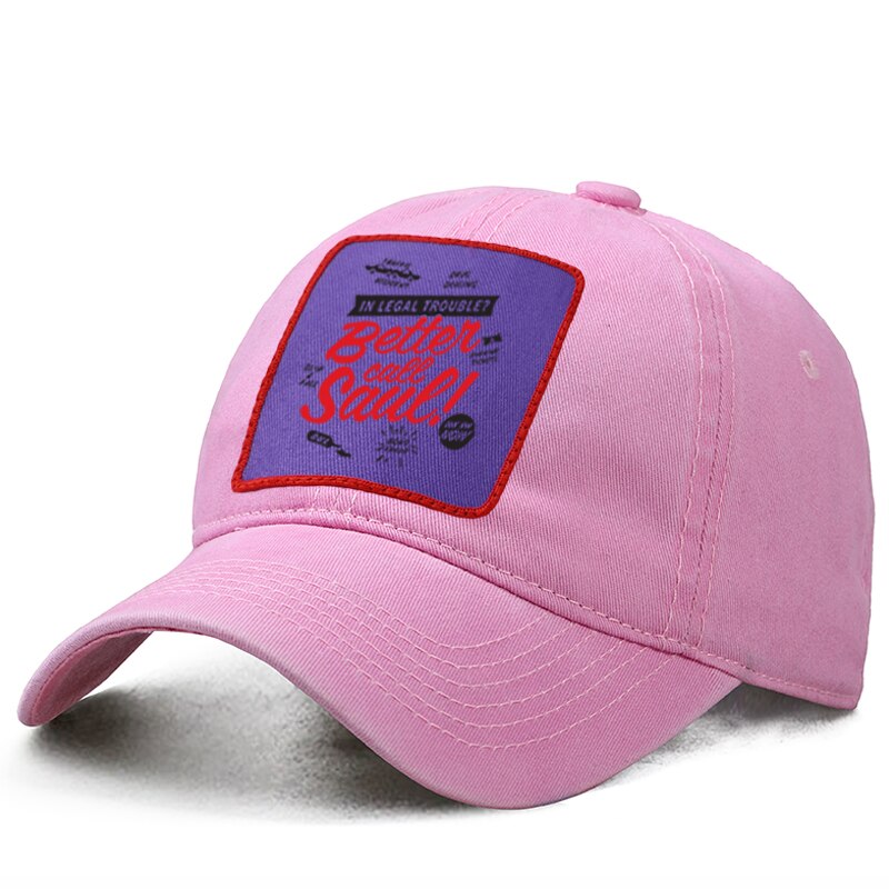 Meglio Chiamare Saul Berretto Da Baseball Donna Berretti Coda di Cavallo Caps Papà Trucker Snapback Cappello Solido Boinas Gorras Casquette Sole Cappelli Ombra: Pink 6