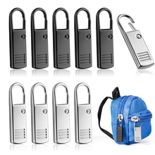 5Pcs Universal Zipper Puller Zipper Repair Kit Instant Zipper Repair Replacement Zipper Sliding Teeth Rescue Removable Zippers