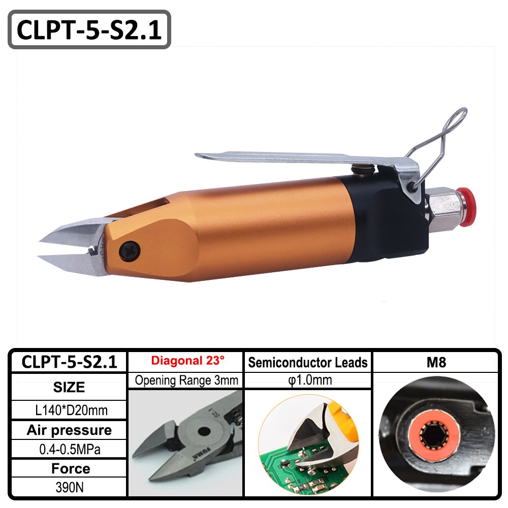 Pneumatic Scissors D20mm 390N Shear Cutting Tools Pliers Cutter for Metal Wire Plastic Electronic Component PVC Nipper Clamp: Circuit Board
