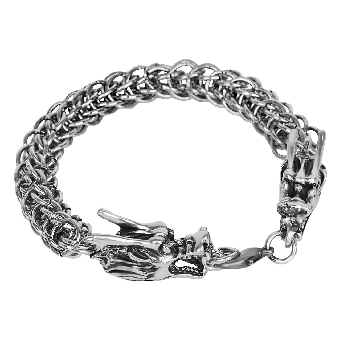 Jahrgang Edelstahl Drachen Armbänder Für Männer Schlange Kette Männlichen Armbinde Armreifen Kühlen Punk Hüfte hüpfen Schmuck