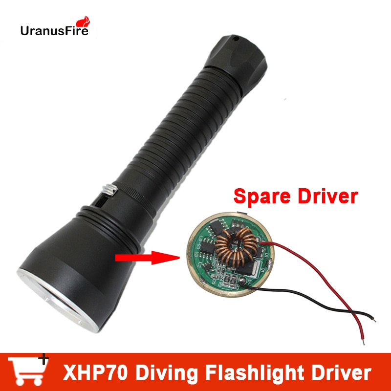 1Pc Led Duiken Flaslight Driver 8.4V Krachtige Traploos Dimmen Driver Voor XHP70 XHP70.2 Led Zaklamp Zaklamp Lamp