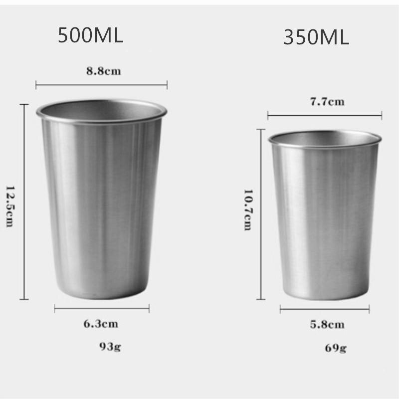 Ins-stijl koffiemok voor 350ml/550ml roestvrijstalen mok metalen beker buiten reisbeker drinken